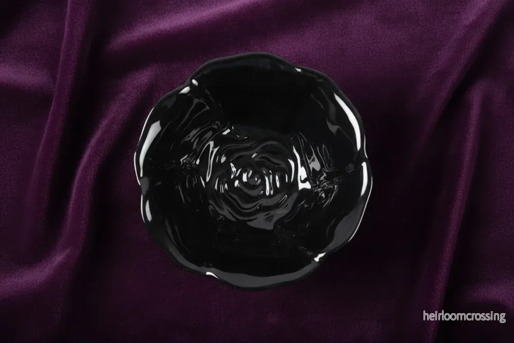Smyckesfat med svart ros - Mörk romantik - Bild 3