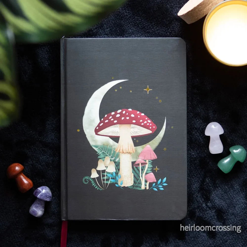 Forest Mushroom A5-anteckningsbok – 200 linjerade sidor - Bild 2