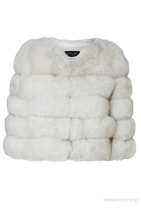 Sofia Pälsjacka Vit/Off-White