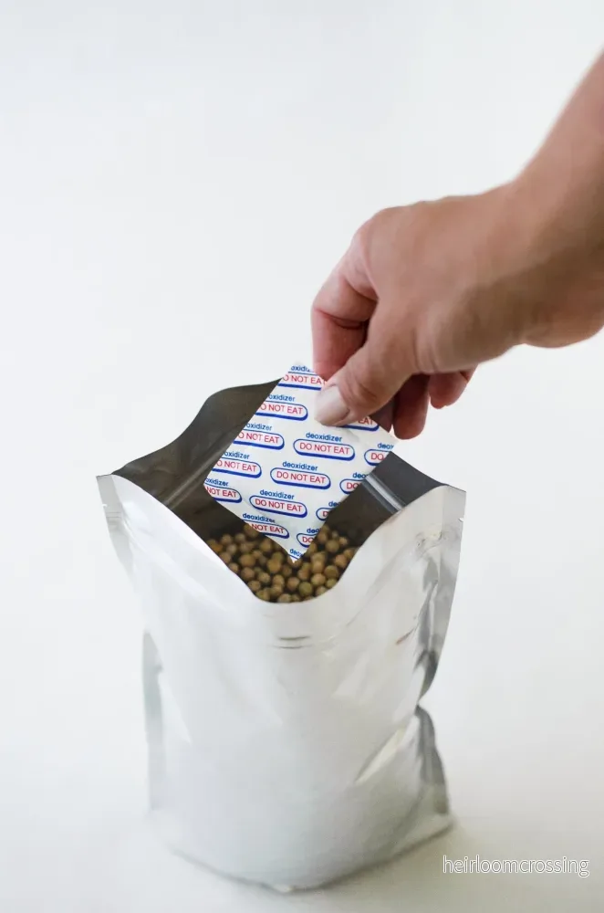 Stora Kom-Igång-Paketet För Professionell Matförvaring - 150 Mylar Påsar, syreabsorbenter & Påssvets - Bild 3