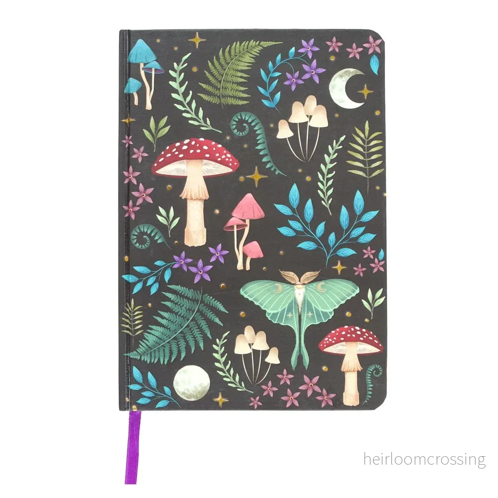 Dark Forest A5-anteckningsbok – 200 linjerade sidor