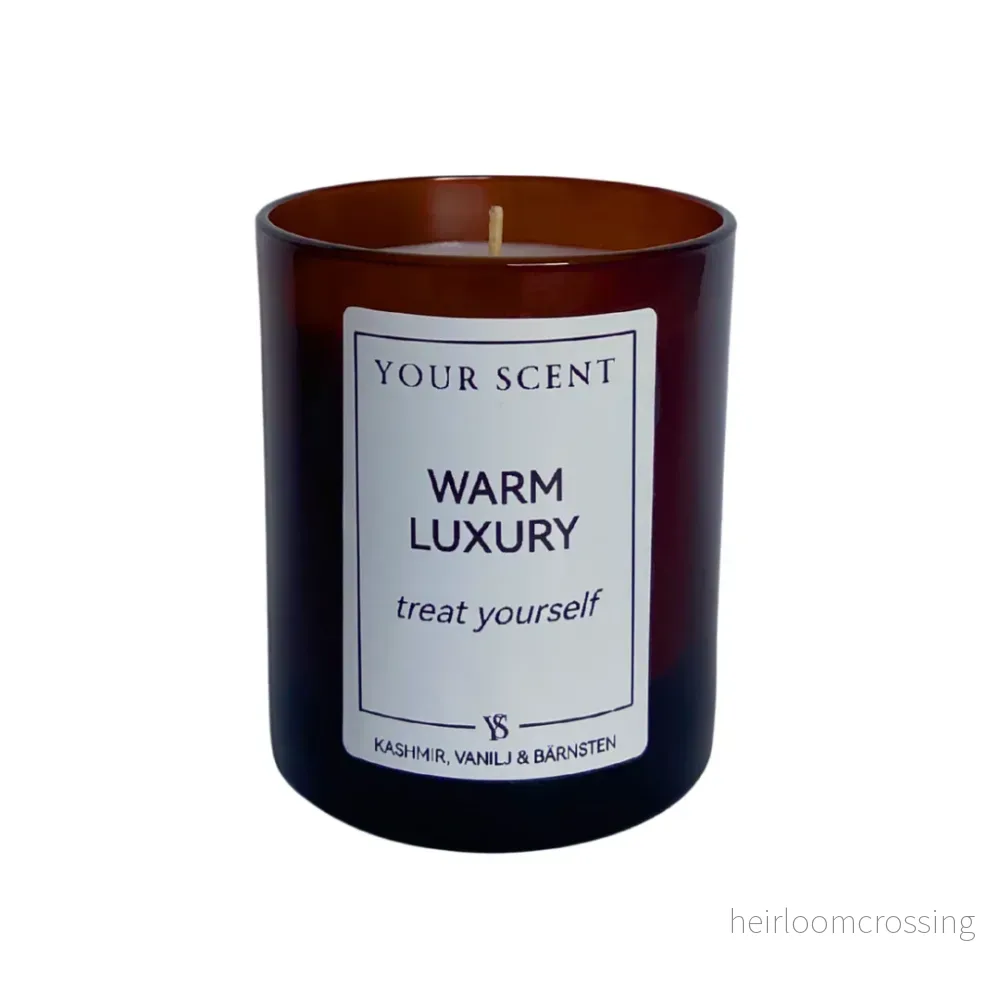 Doftljus Warm Luxury – Kashmir, vanilj & bärnsten