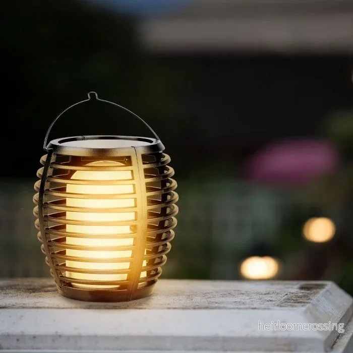 LED solcellsbelysning Fackla, vägg, svart - Bild 3
