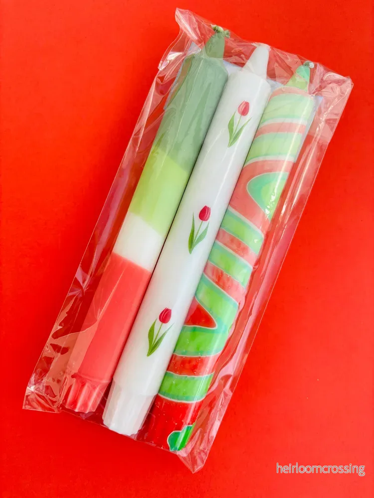 RED TULIP CANDLE 3-PACK - Bild 3