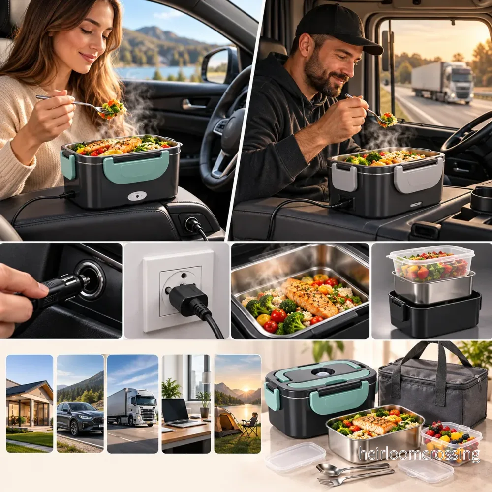HomyNord-Electric Lunch Box – Premium 2-in-1 Food Warmer with Stainless Steel Interior - Bild 3