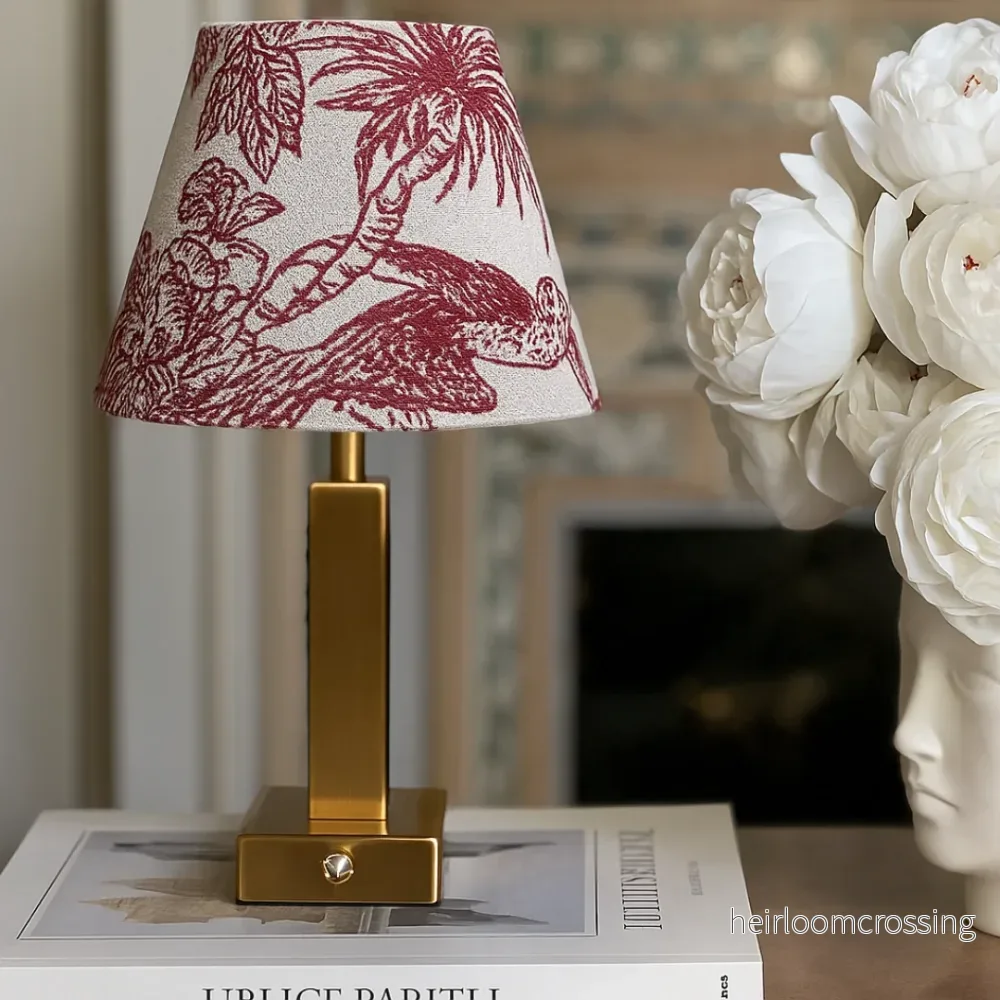Athena Slim Rechargeable Table Lamp (Red Parrot)