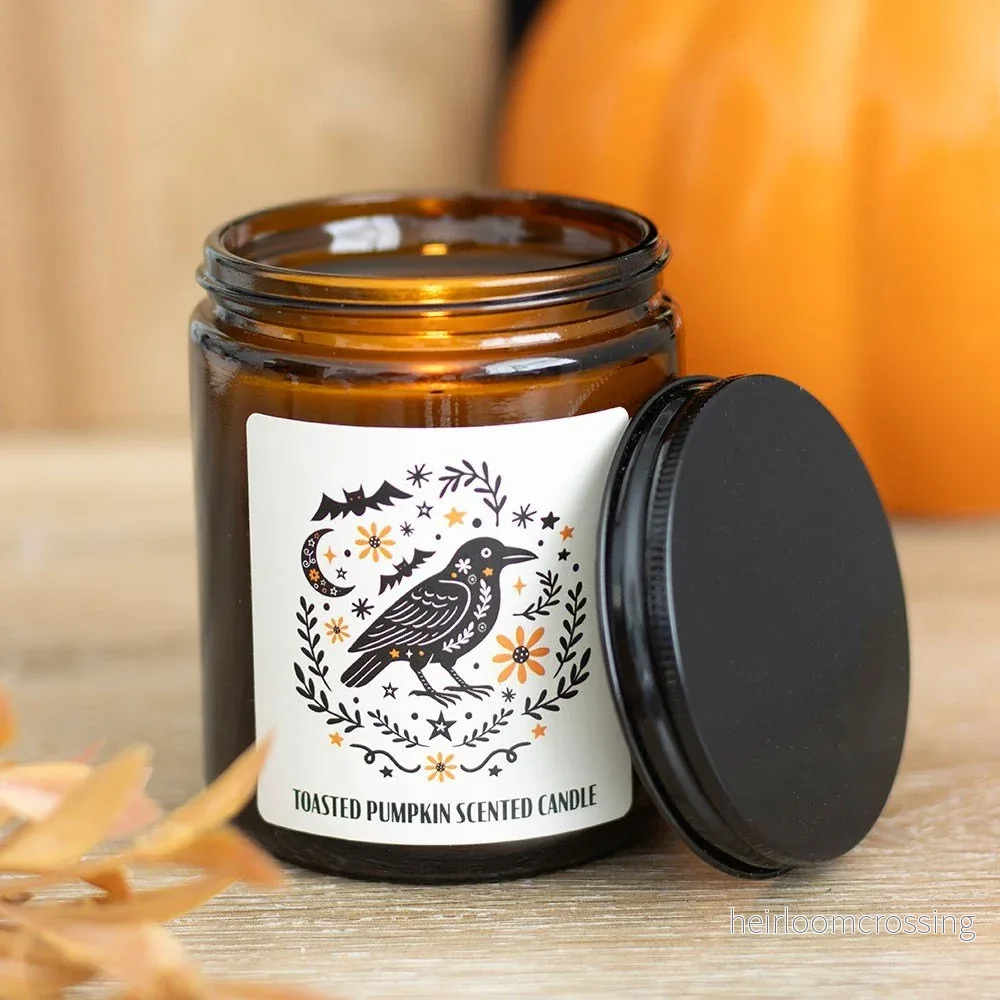 Frightful Folk Raven Toasted Pumpkin Apothecary Candle Frightful Folk Raven Toasted Pumpkin Apothecary Candle