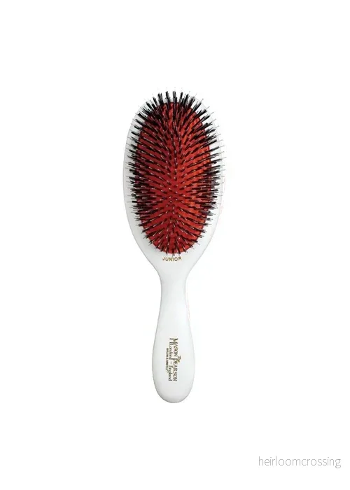 Mason Pearson BN2 Junior Bristle & Nylon, White