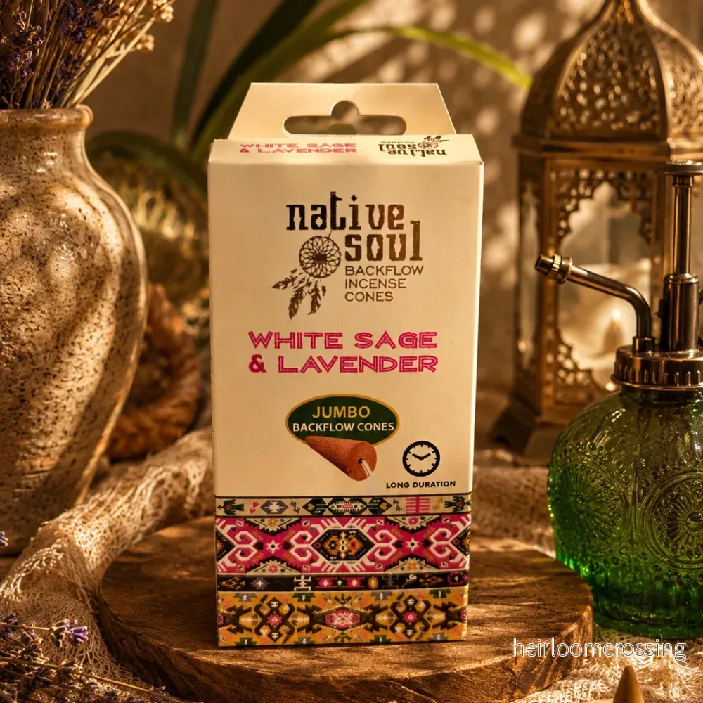 Native Soul White Sage & Lavender – Backflow Incense Cones Native Soul White Sage & Lavender – Backflow Incense Cones