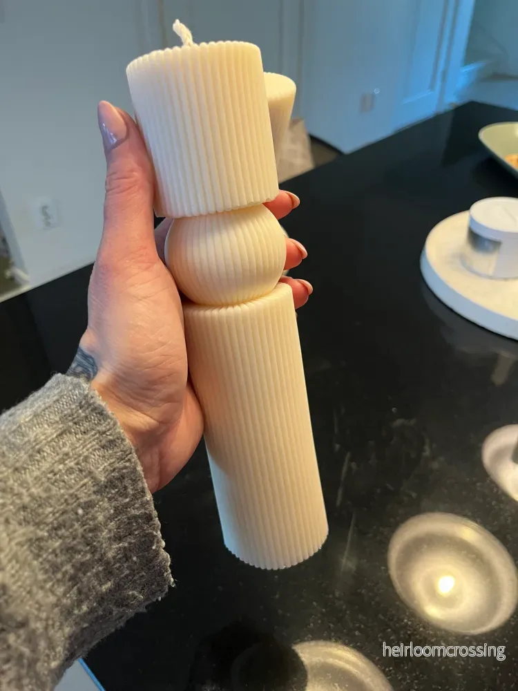 Stort pelarljus med boll - Bild 3