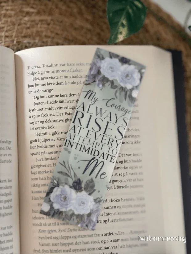 Bookmark – My Courage Always Rises At Every Attempt… Bookmark – My Courage Always Rises At Every Attempt…