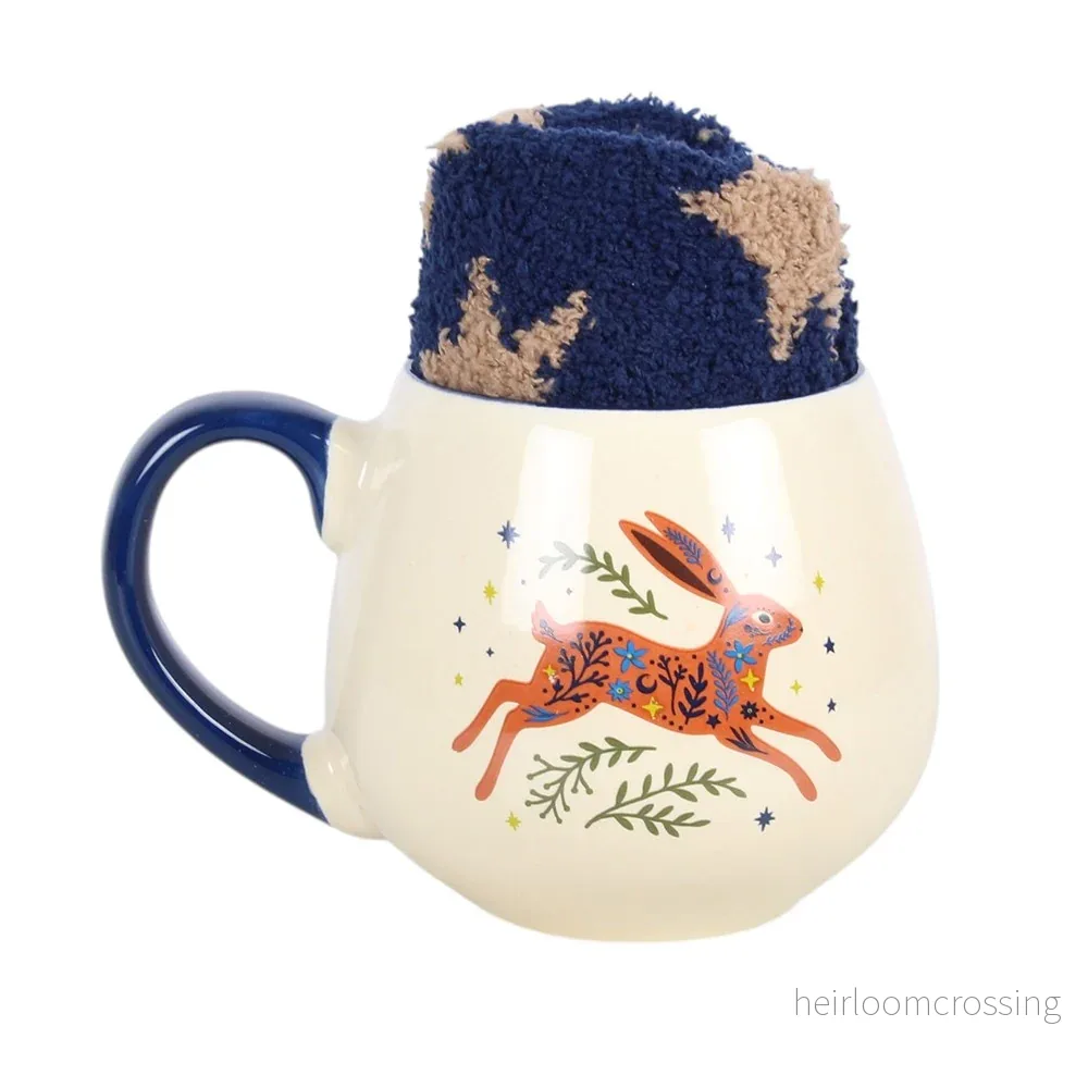 Presentset ”Magisk Hare” med strumpor & mugg