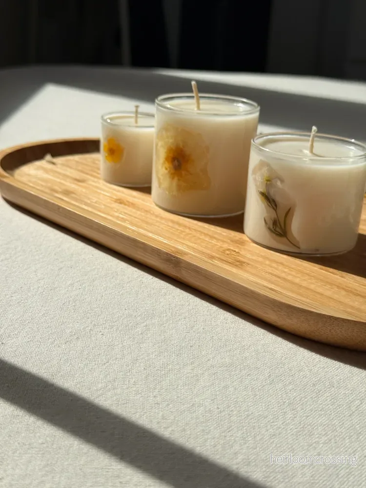 Botanical Bloom Soy Candle | Handmade Dried Flower Glass Candle Botanical Bloom Soy Candle | Handmade Dried Flower Glass Candle
