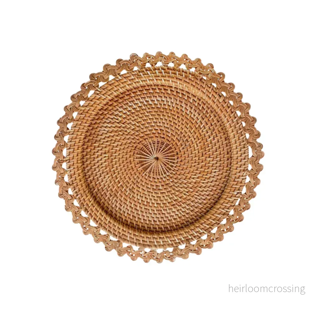 Natural rattan Charger Plate – Sweet knot