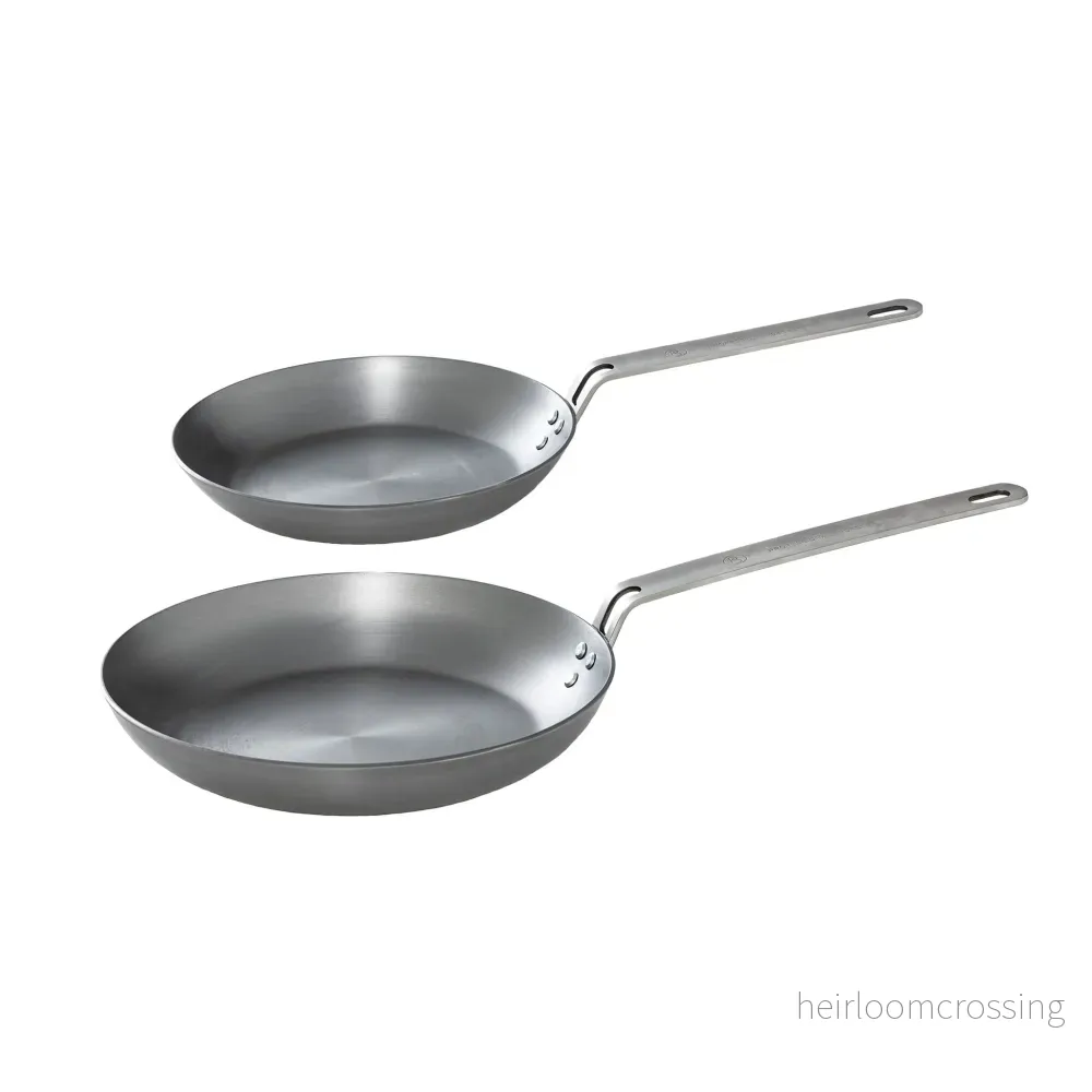Kit: Kolstålspannor 24cm & 28cm