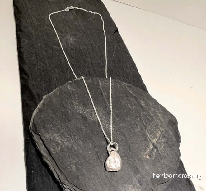 Silverhalsband med berlock Nugget-1 - Bild 3