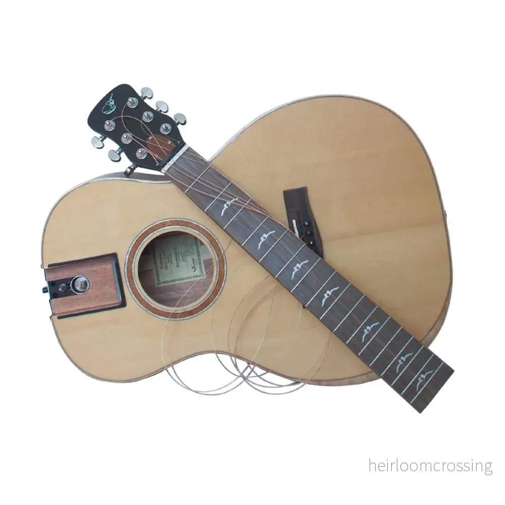 Journey Instruments FP412 First Class – Resgitarr i helträ gran och mahogny - Bild 2