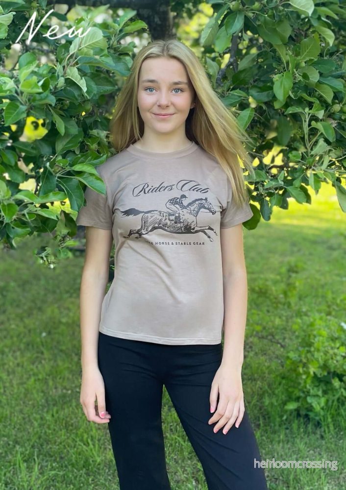 Riders Club derby T-shirt Griege junior