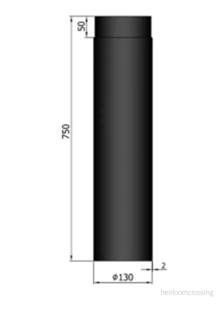 Rökrör Kaminex Rak längd