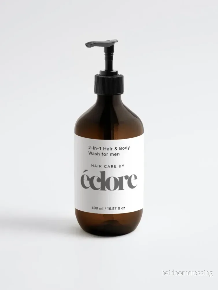 2-in-1 Duschtvål Herr – Naturlig, Mild & Återfuktande, 490 ml - Bild 2