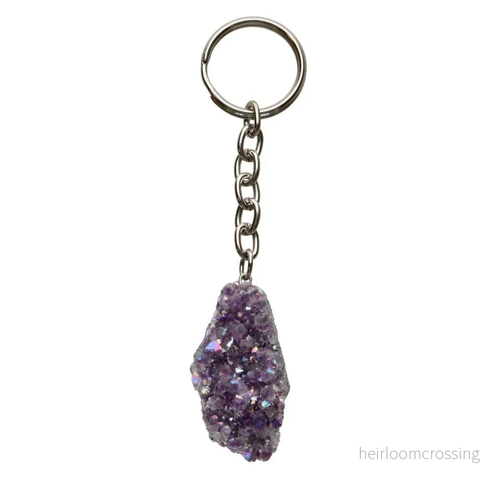 Lila Aura Drus Nyckelring